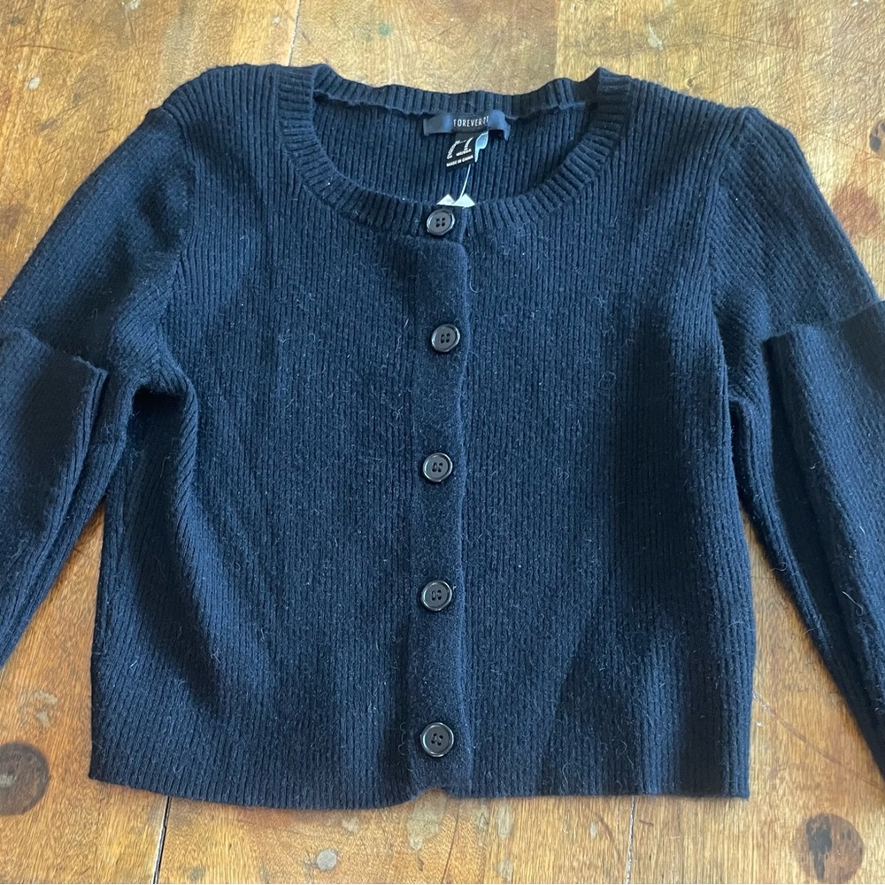 Forever 21 Cropped Cardigan Sweater